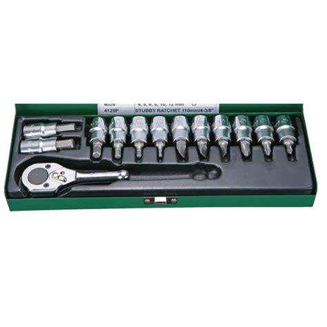 Bit Socket Wrench Set Drive Pcs Hanstool Indus Co Ltd