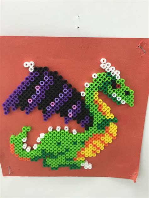 Cute Dragon Perler Beads Crafts Crafts For Kids