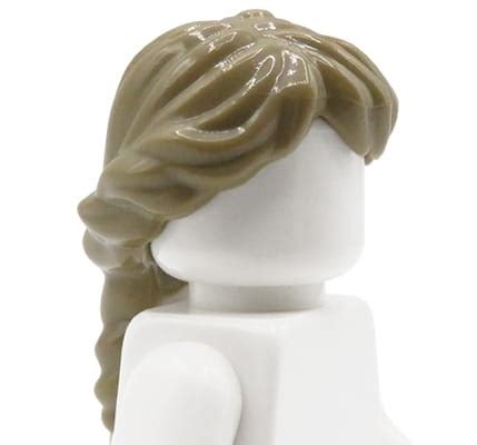 LEGO Minifigure Hair Female Dark Blonde French Braid Ponytail