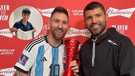 Leo Messi Sorprendió Al Hijo Del Kun Agüero Con Un Regalo Tras La