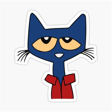 Pete The Cat Sticker For Sale By Gvardiole Redbubble