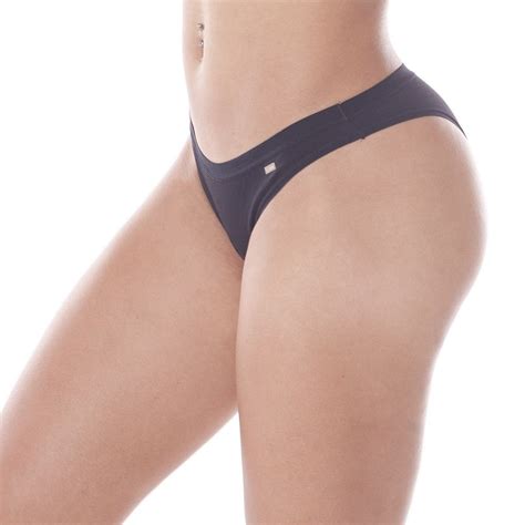 Calcinha Moda Intima Lingerie Tanga Algod O Feminina Loba Lupo Preto