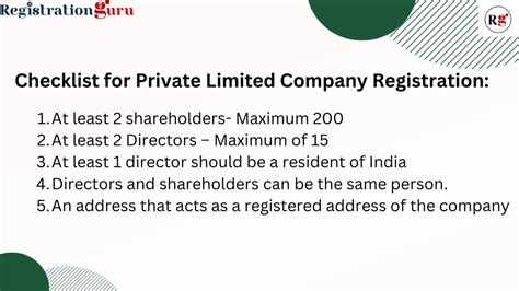 Ppt Private Limited Company Registration Powerpoint Presentation