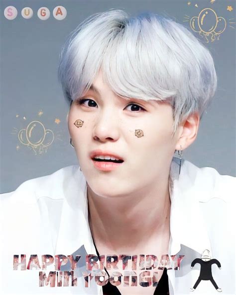 Happy Birthday Min Yoongi 🎂🎈😺 Happy Birthday Suga Min Yoongi