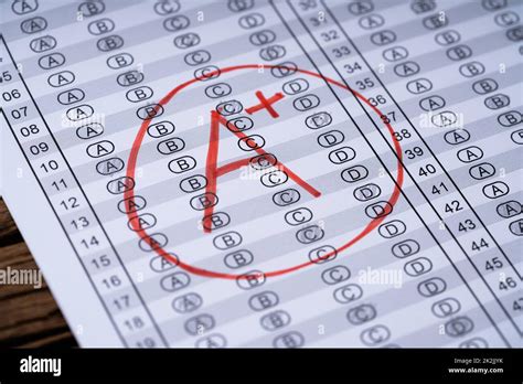 Student Exam Test Stock Photo Alamy