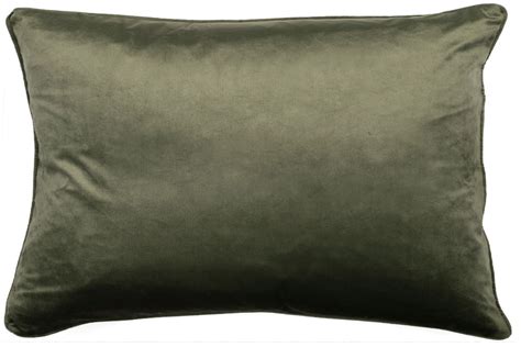 Malini Luxe Rectangle Olive Cushion Malini