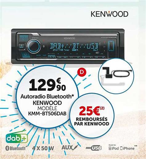 Promo Autoradio Bluetooth Kenwood Chez Roady Icatalogue Fr