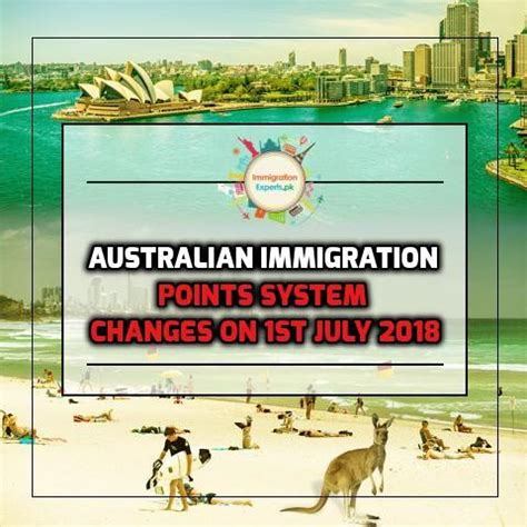 Australian Immigration Update Points System Changes On St July