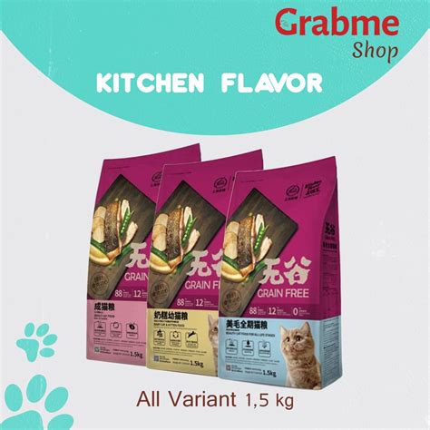 Jual Makanan Kucing Kering Premium KITCHEN FLAVOR All Variant 1 5 Kg