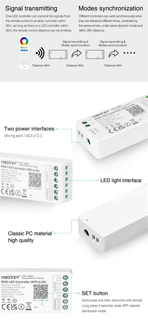 Rgb Ledstrip Zone Controller Wifi Bluetooth Ghz Ledstripxl