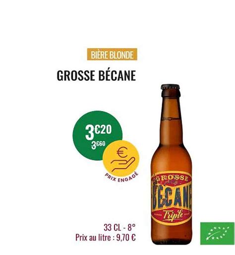 Promo Bière Blonde Grosse Bécane chez Nicolas iCatalogue fr