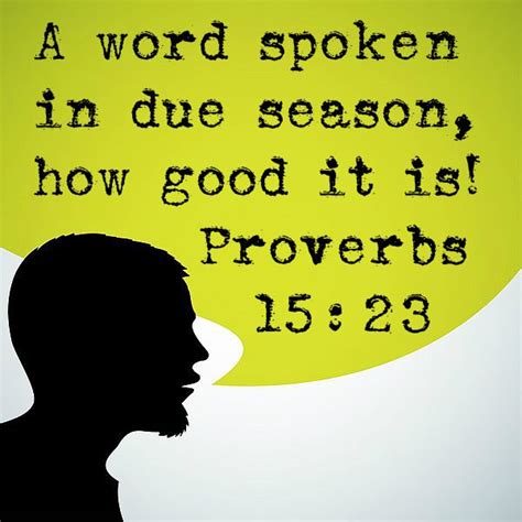 Proverbs 1523 Proverbs Scripture Quotes Faith Scripture