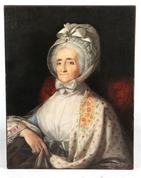 Oil On Canvas Portrait Of A Woman Attributed To Rembrandt Peale Late