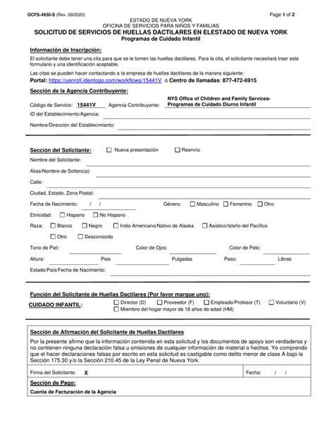 Ocfs 4930 Fillable Form Printable Forms Free Online