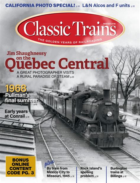 Classic Trains Magazine Renewal Magazine