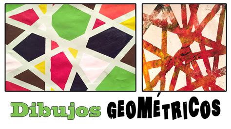 Cuadro abstracto geométrico Dibujo para niños YouTube