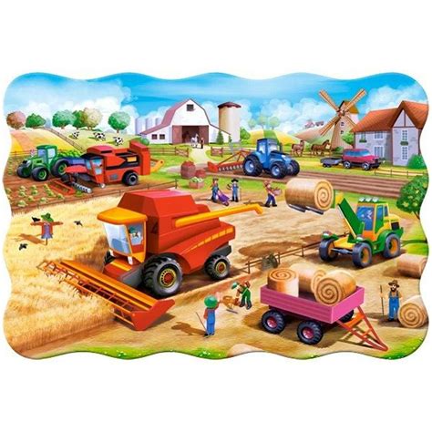 Puzzle Castorland Kom Maxi Rad Na Farmi