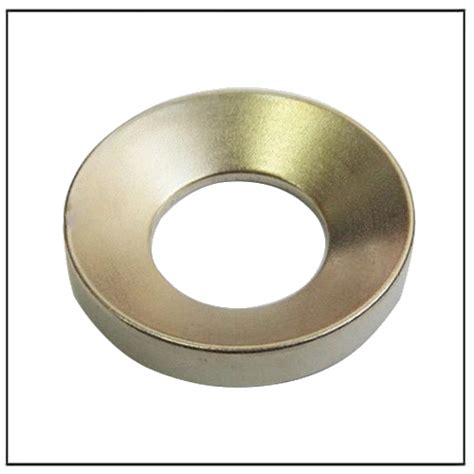 Custom Powerful Neodymium Countersunk Hole Ring Magnet N Hsmag