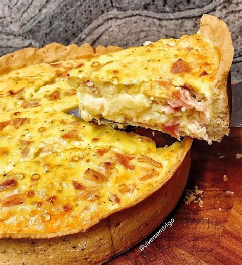 Quiche de Presunto e Queijo sem Glúten feito Zaya Flour