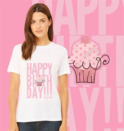 Women’s Pink Birthday Baby T-shirt | T-shirt Loot – Customized T-shirts ...