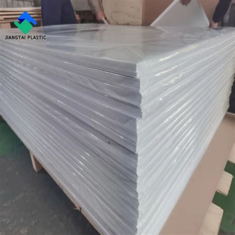 Jiangtai Plastic Rigid Texture Opaque White Pvc Sheet For Printing