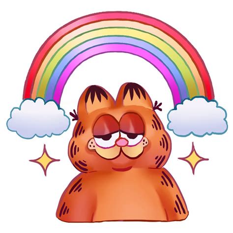 Garfield Pride Stickers Etsy