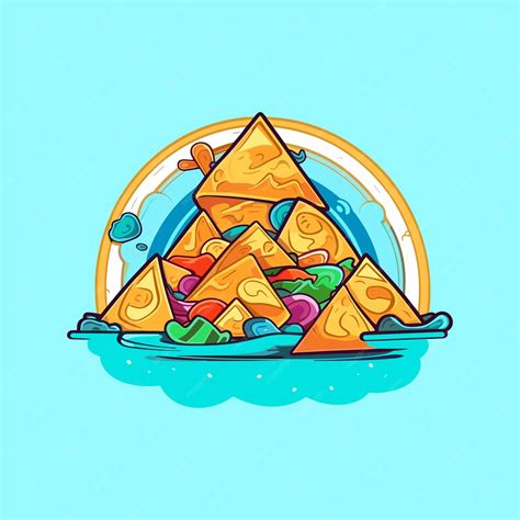 Premium Vector | Nachos clip art illustration for menu poster web