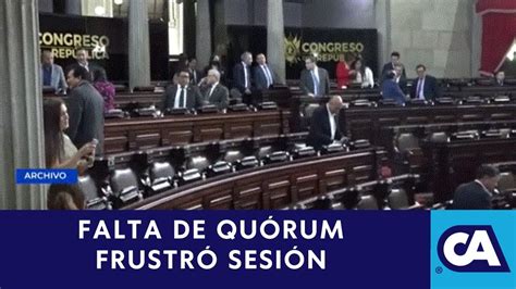 Por falta de quórum fue suspendida la Sesión Extraordinaria