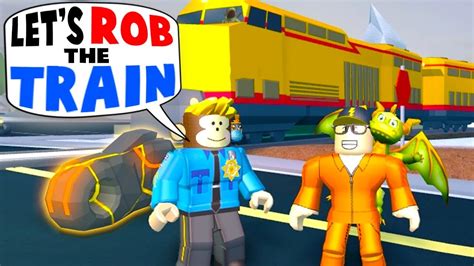 COP HELPS ME ROB THE TRAIN 1M VOLT BIKE Roblox Jailbreak YouTube