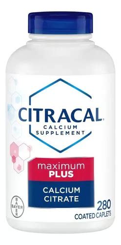 Citracal Calcio Vitamina D3 Maximum Plus 280 Tabs Bayer Sabor Neutro Mercadolibre