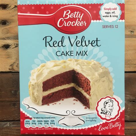 2x Betty Crocker Red Velvet Cake Mixes 2x425g And Low Price Foods Ltd