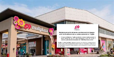 Mallplaza Present Demanda Contra Mpt Por El Cierre Arbitrario De Su