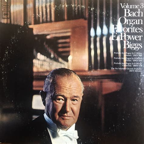 Bach Organ Favorites Vol 3 E Power Biggs Columbia Records LP EBay