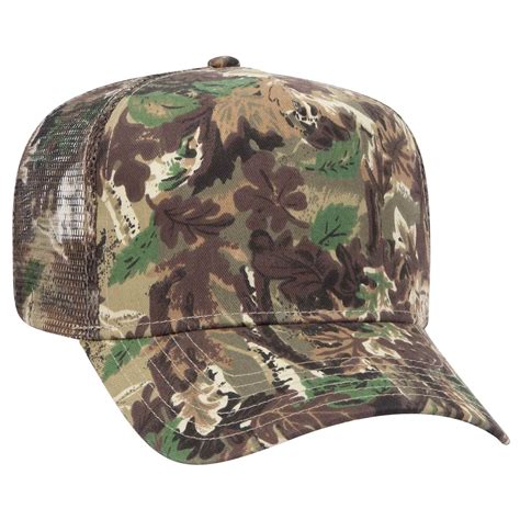 OTTO CAP Camouflage 5 Panel Mid Crown Mesh Back Trucker Hat Walmart