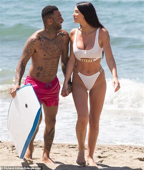 Jermaine Pennant And His Bikini Clad Wife Alice Goodwin Look Smitten On