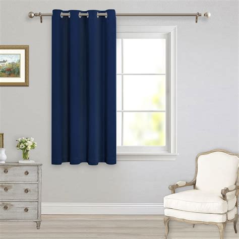 Amazon MYSKY HOME Navy Blue Blackout Curtain For Bedroom Short