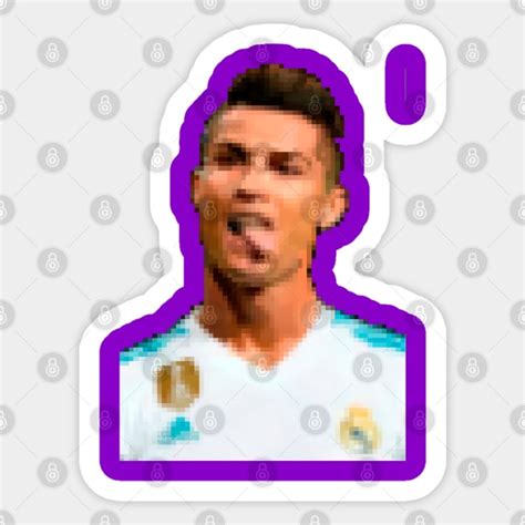 Cristiano Ronaldo Pixel Cristiano Ronaldo Pixel Art Sticker Teepublic