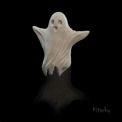 Free Stl File Spooky Cute Ghost Miniature Figure Halloween Decoration Diorama ・3d Print Design