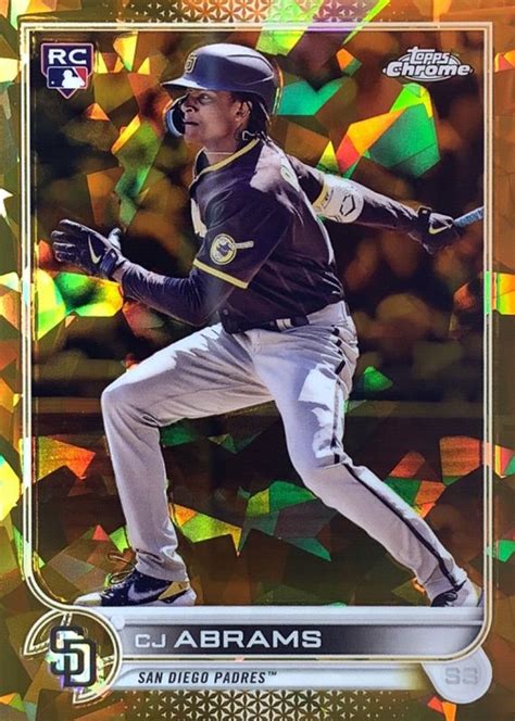 Cj Abrams Topps Chrome Sapphire Edition Gold Price Guide