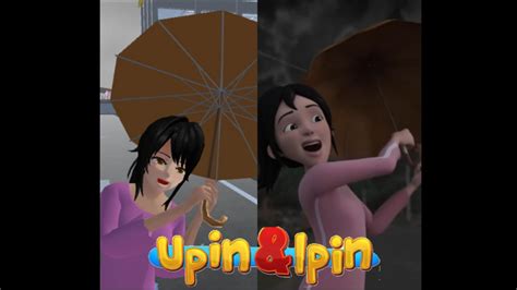 Tiru Aksi Upin Ipin Kak Ros Menari Payung Youtube