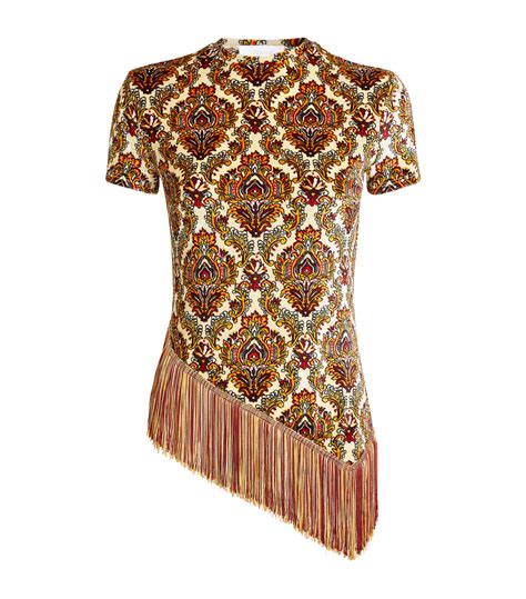 Womens Rabanne Multi Asymmetric Fringed Top Harrods Uk