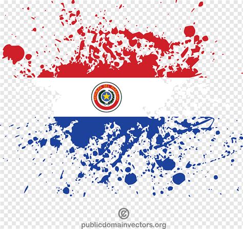 Salpicadura De Tinta De La Bandera De Paraguay Png Pngwing