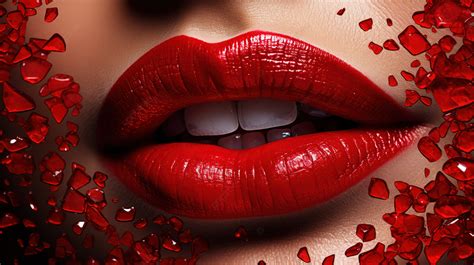 Red Lips Kiss Wallpaper