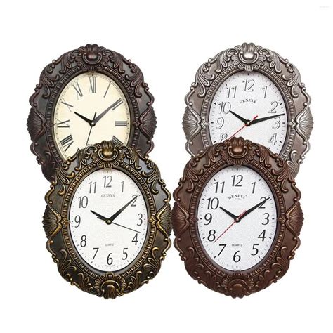 Horloges Murales Style Espagnol Horloge Suspendue Silencieuse En Verre