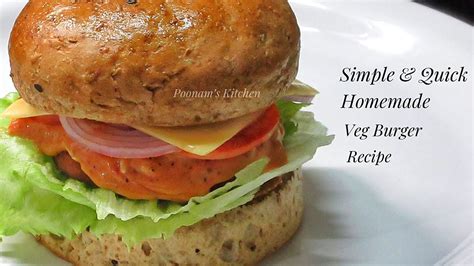 Simple And Quick Homemade Veg Burger Recipe How To Make Burger At