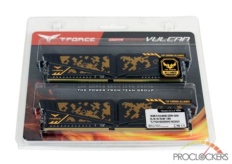 TeamGroup T FORCE VULCAN TUF Gaming Alliance DDR4 Review Gaming Gorilla