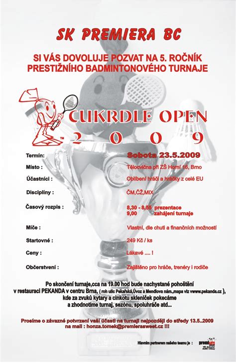 Kvalitní badmintonové turnaje badminton je badec cz