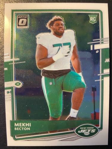 Mekhi Becton Donruss Rookie Optic Football New York Jets Ebay