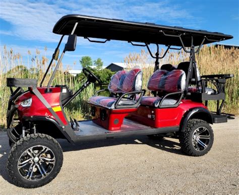 48v Electric Golf Cart 6 Seater Lifted Renegade Edition Utility Golf Utv Compare To Coleman