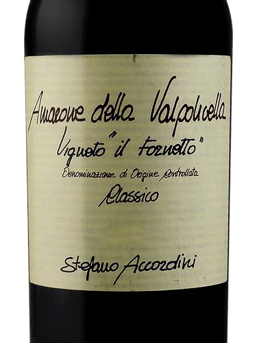 2018 Stefano Accordini Vigneto Il Fornetto Amarone Della Valpolicella